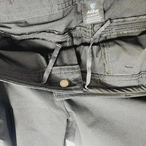 Kuhl Women's Convertible Cargo Pants 14 Short Black Outdoor Polyester Blend - Picture 7 of 11